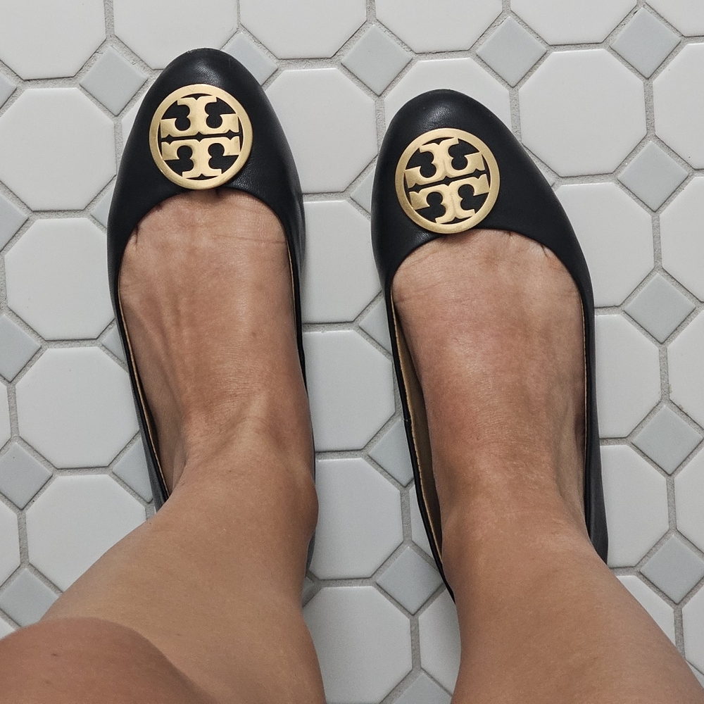 Tory burch black ballet flats